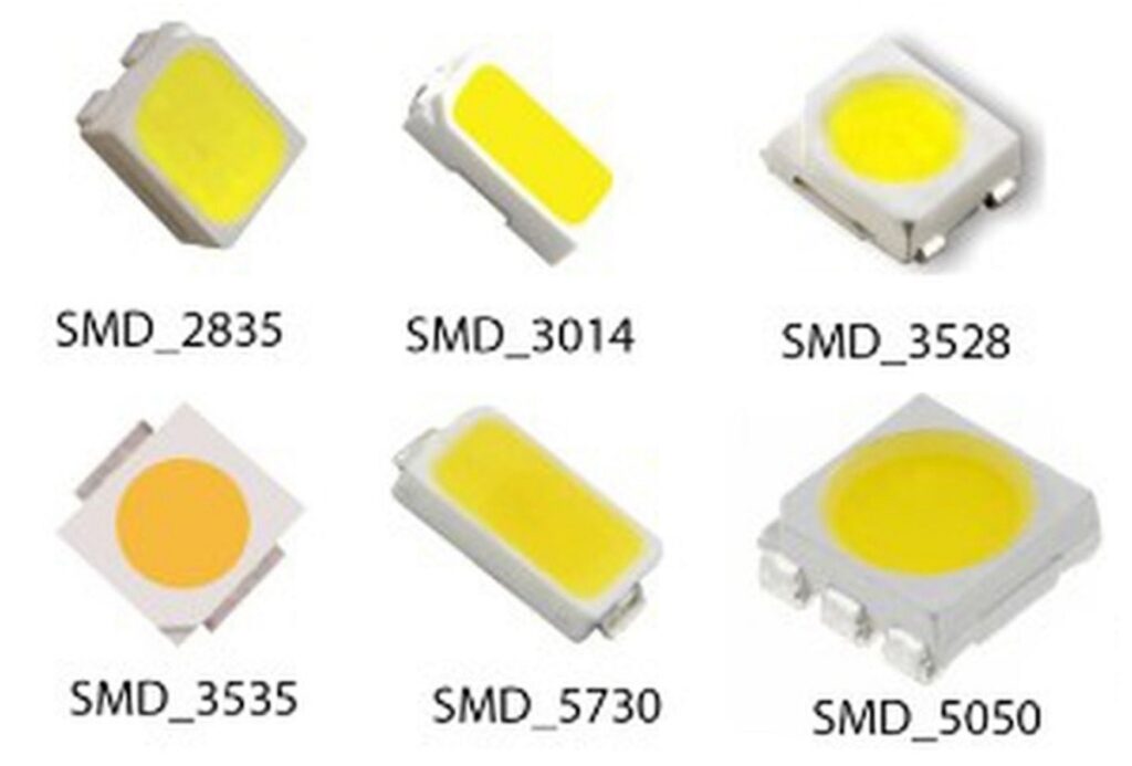 Размеры светодиодов SMD