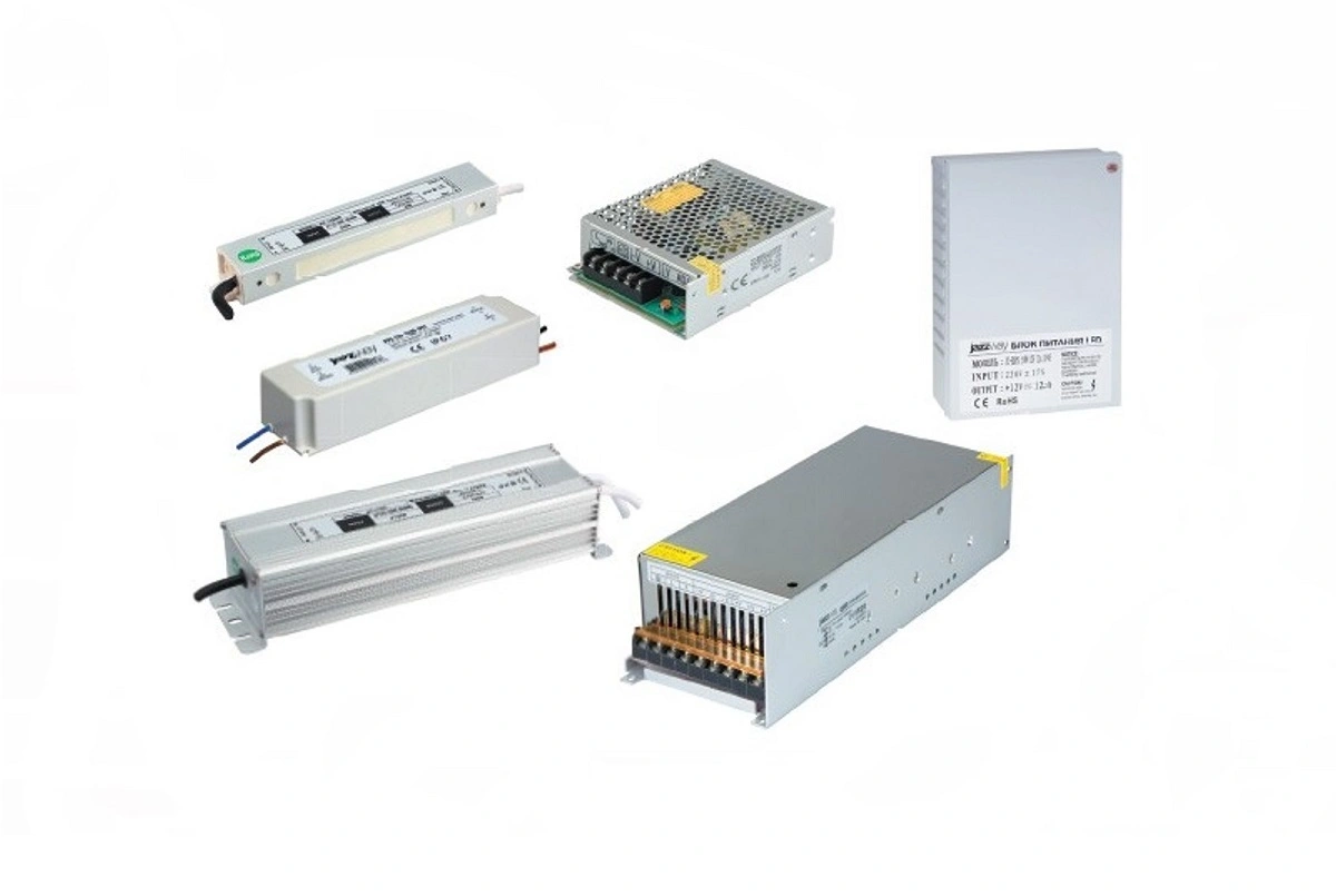 Блоки живлення для лед стрічок 5, 12, 24 Вольт